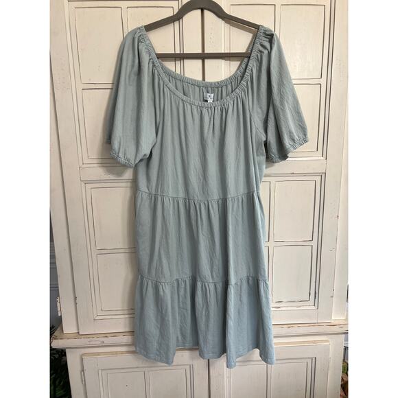 NWT True Craft size 2X light green babydoll top dress with pockets - Picture 1 of 4